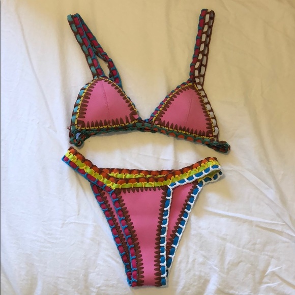 Other - cheeky pink bikini small